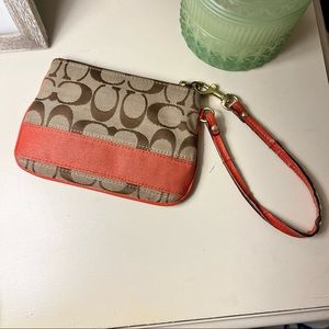 Coach signature Wrist wallet